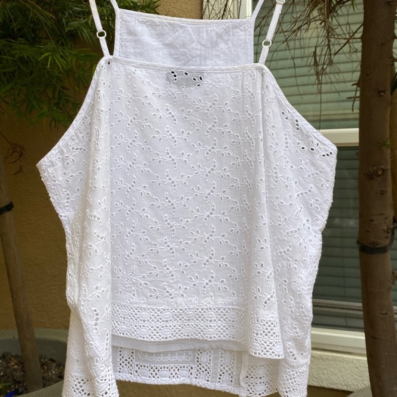 Topshop eyelet white top - Picture 4 of 4